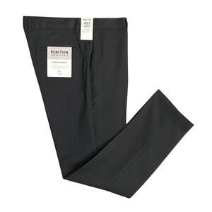 Kenneth Cole Reaction Pants Men's 34x32 Slim Fit Trousers Stretch Charcoal NWT